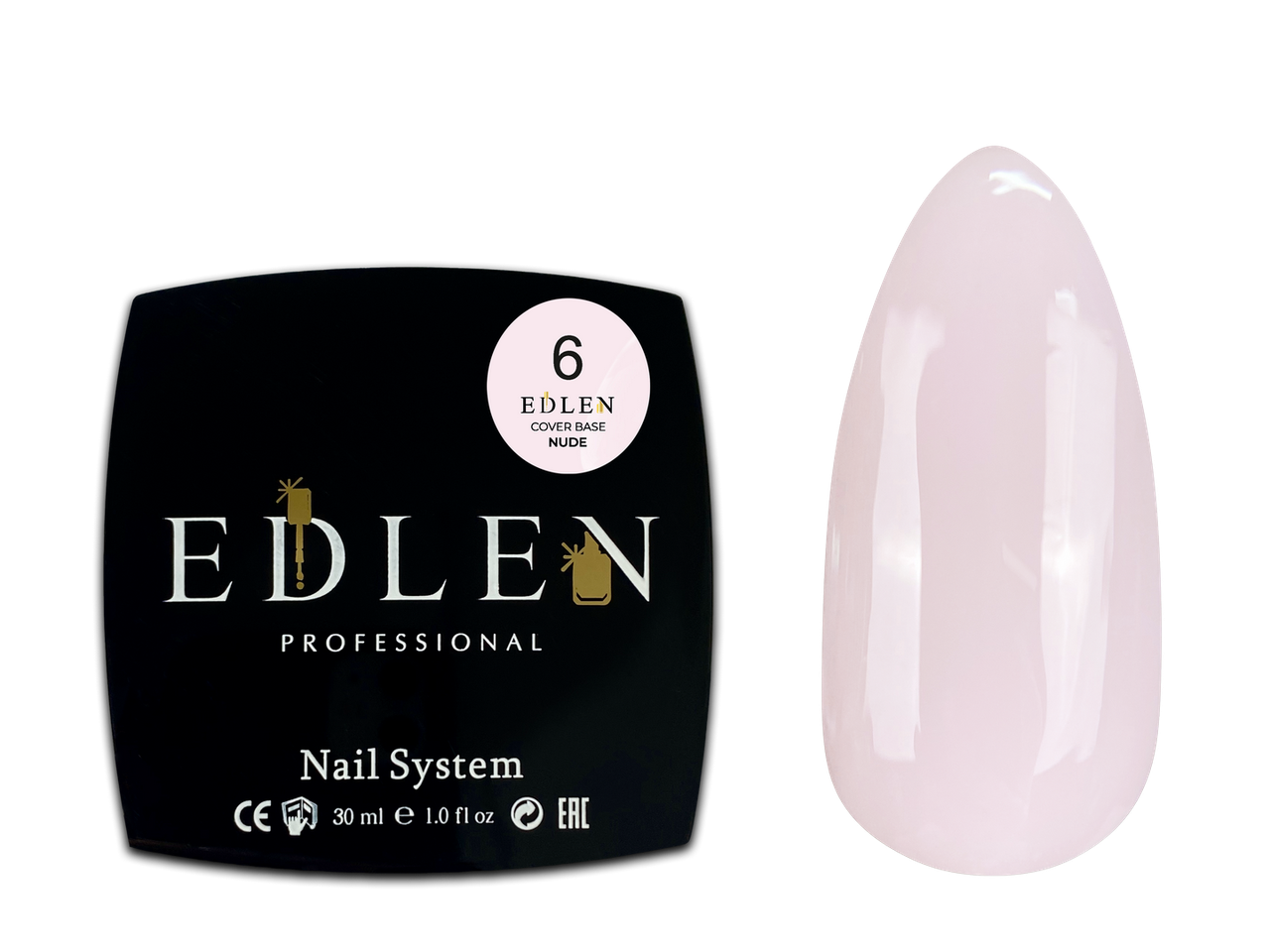 Камуфлювальна база Edlen Cover Nude Base No6, 30 мл