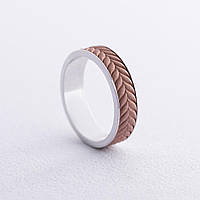 Обручальное кольцо "Колосок" в красном 
и белом золоте 236421100 INTERSHOP