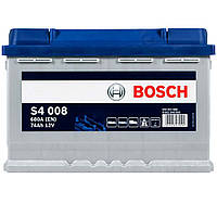 Автомобильный аккумулятор BOSCH 74Ah 680A R+ (правый +) S40 080