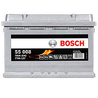 Автомобильный аккумулятор BOSCH 77Ah 780A R+ (правый +) S50 080