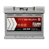 Автомобільний акумулятор FIAMM Titanium Pro 64 Ah 610А L+ (лівий +)