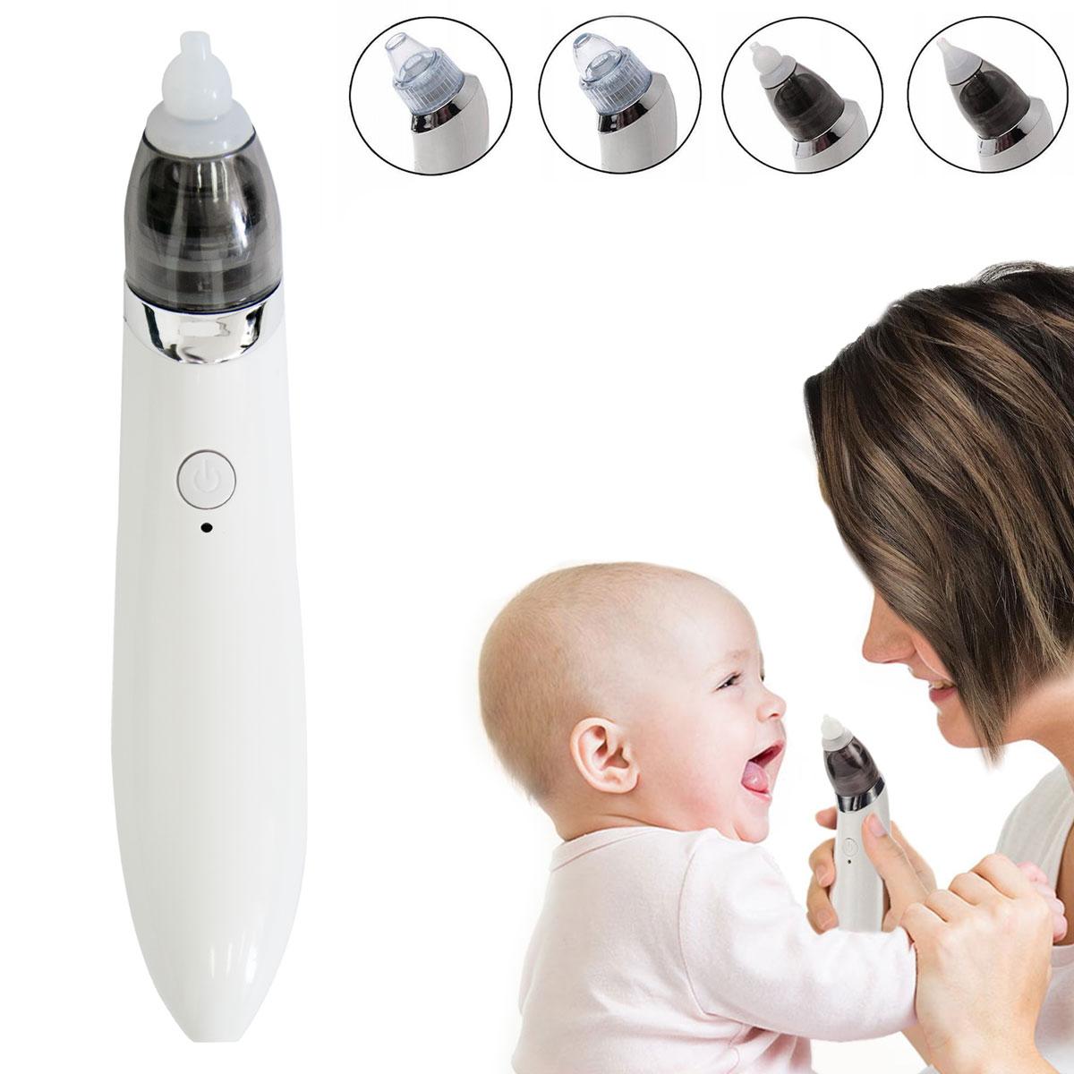 Назальный аспиратор электронный "Infant electric nasal absorber" Белый, аспиратор для детей/новорожденных (NS) - фото 2 - id-p1927344378