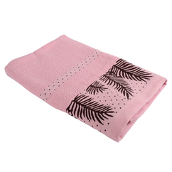 Текстиль лазневий SOHO Рушник банний 70*140 см бавовна Leaf Soft pink