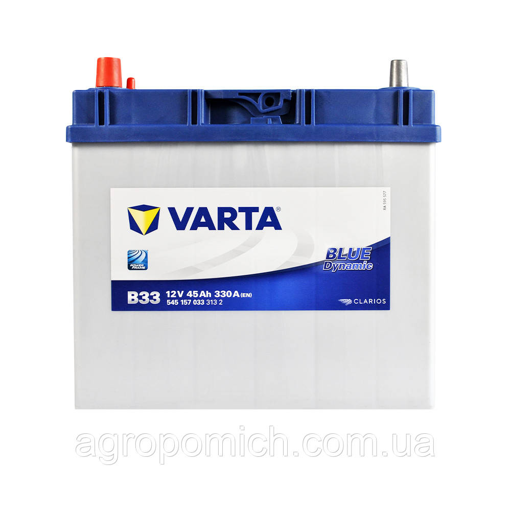 Varta B33. Autobatterie Varta 45Ah 12V