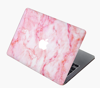 Вінілові захисні наклейки MacBook 12" Рожевий мармур (KG-10470)