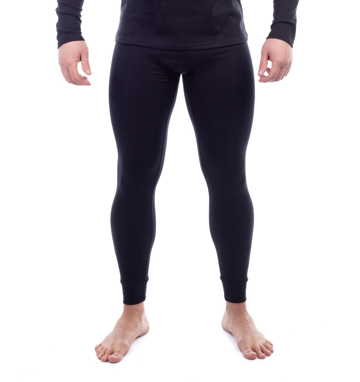 Кальсони чоловічі підштаники бавовна з начосом Bono чорні розмір 56, фото 1