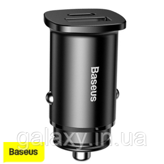 Зарядний пристрій Baseus USB/Type-C 30W PD3.0 + QC4.0 Square Metal Black CCALL-AS01