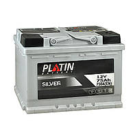 Автомобильный аккумулятор PLATIN Silver 75Ah 750A R+ (правый +) MF