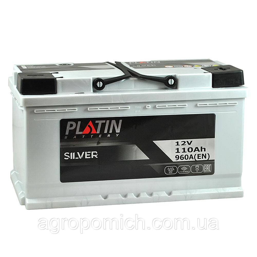Автомобільний акумулятор PLATIN Silver 110Ah 960A R+ (правий +) MF