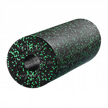 Масажний ролик (валик, роллер) гладкий 4FIZJO EPP PRO+ 45 x 14.5 см 4FJ0088 Black/Green .