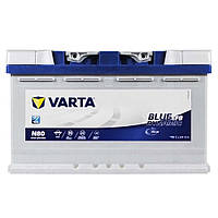 Автомобильный аккумулятор VARTA Blue Dynamic EFB 80Ah 800A R+ (правый +) N80