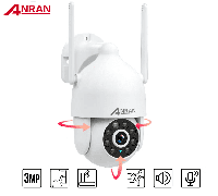 3Мп WiFi IP-камера видеонаблюдения поворотная с авто трекингом Anran P2-J30W 3,6мм