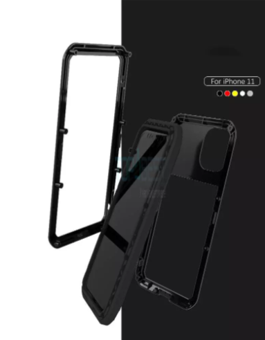 Протиударний чохол бампер для iPhone 11 Love Mei PowerFull Silver (Сріблястий), ЕСТ ПОТЕРТОСТІ (KG-9690)