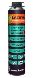 Клей-піна професійна монтажна 60 секунд LACRYSIL 800 мл.