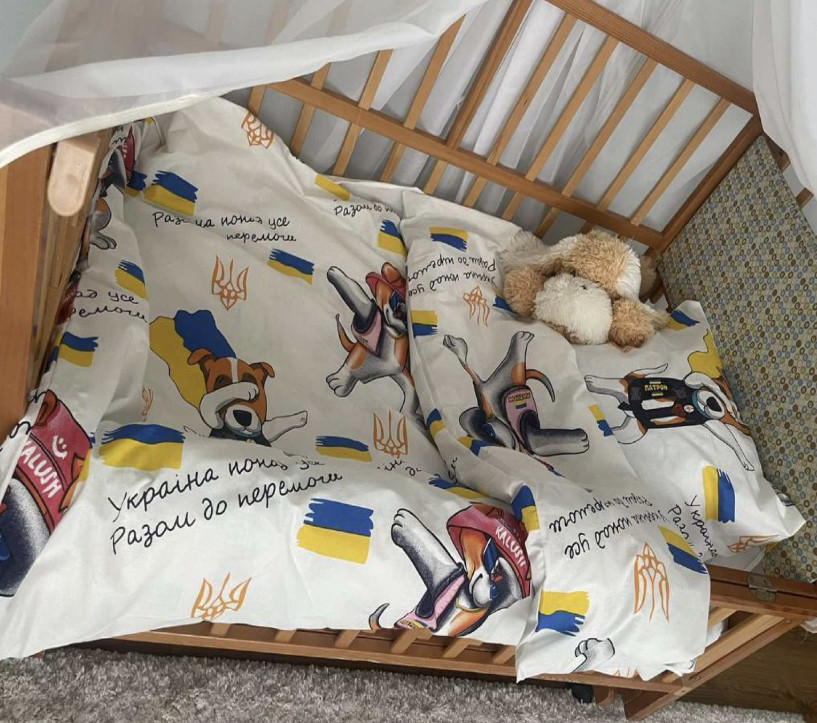 Постільна білизна в ліжечко з Патроном/комплект дитячої постільної білизни