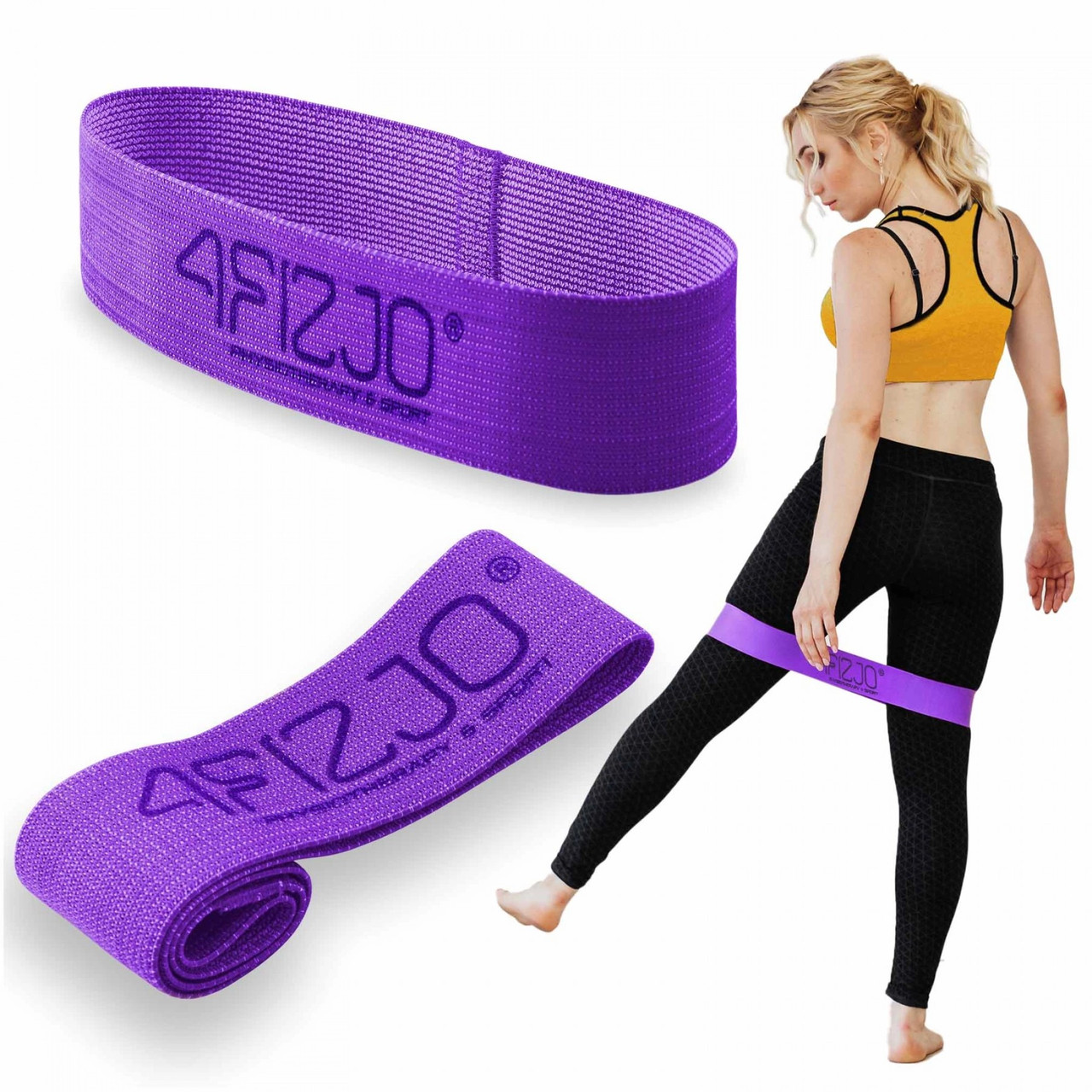 Резинка для фітнесу та спорту із тканини 4FIZJO Flex Band 16-22 кг 4FJ0153 .