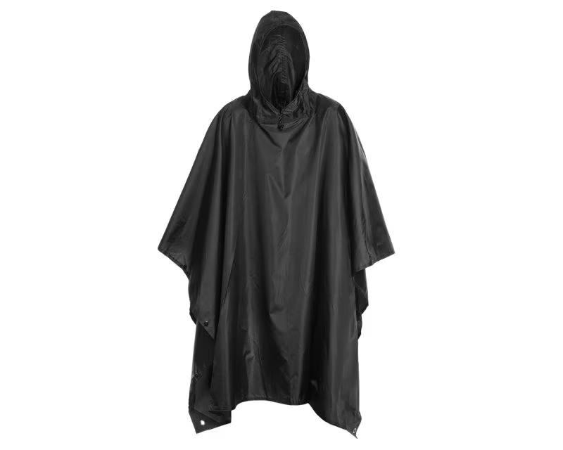 Пончо, дощовик тактичний, військовий Badger Outdoor Rain Poncho Ripstop Black