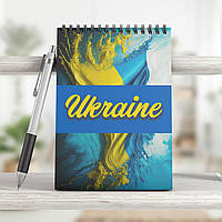 Блокнот на пружине А5, UKRAINE3, 4SU_NBA5TSC_0003, 50 листов, клетка, картон обложка с лам.