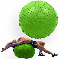 Мяч для фитнеса (фитбол) полумассажный SportVida 65 см Anti-Burst SV-HK0293 Green .
