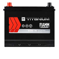 Автомобільний акумулятор FIAMM Titanium Black Asia 75 Ah 640А L+ (лівий +) D26