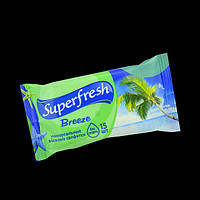 Серветка волога Super Fresh Breeze 15 шт