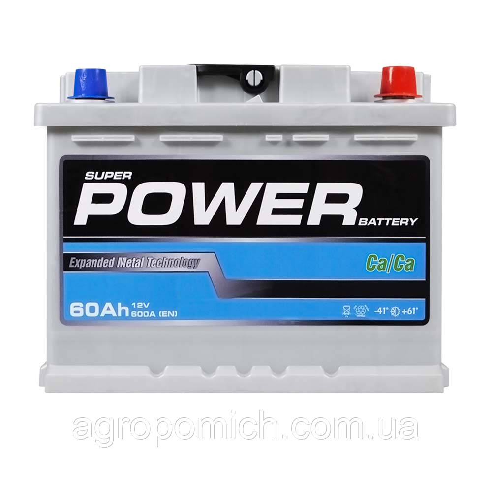 Автомобільний акумулятор POWER Silver 60 Ah 600 А R+ (правий +) L2 MF