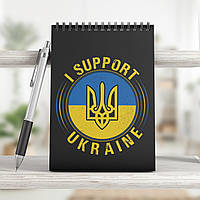 Блокнот на пружине А5, UKRAINE4, 4SU_NBA5TSC_0004, 50 листов, клетка, картон обложка с лам.