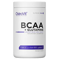 Аминокислоты (БЦАА) OstroVit BCAA + Glutamine (500 грамм.)(БЕЗ ВКУСА)