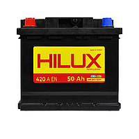 Автомобильный аккумулятор HILUX Black 50Ah 420A L+ (левый +) L1