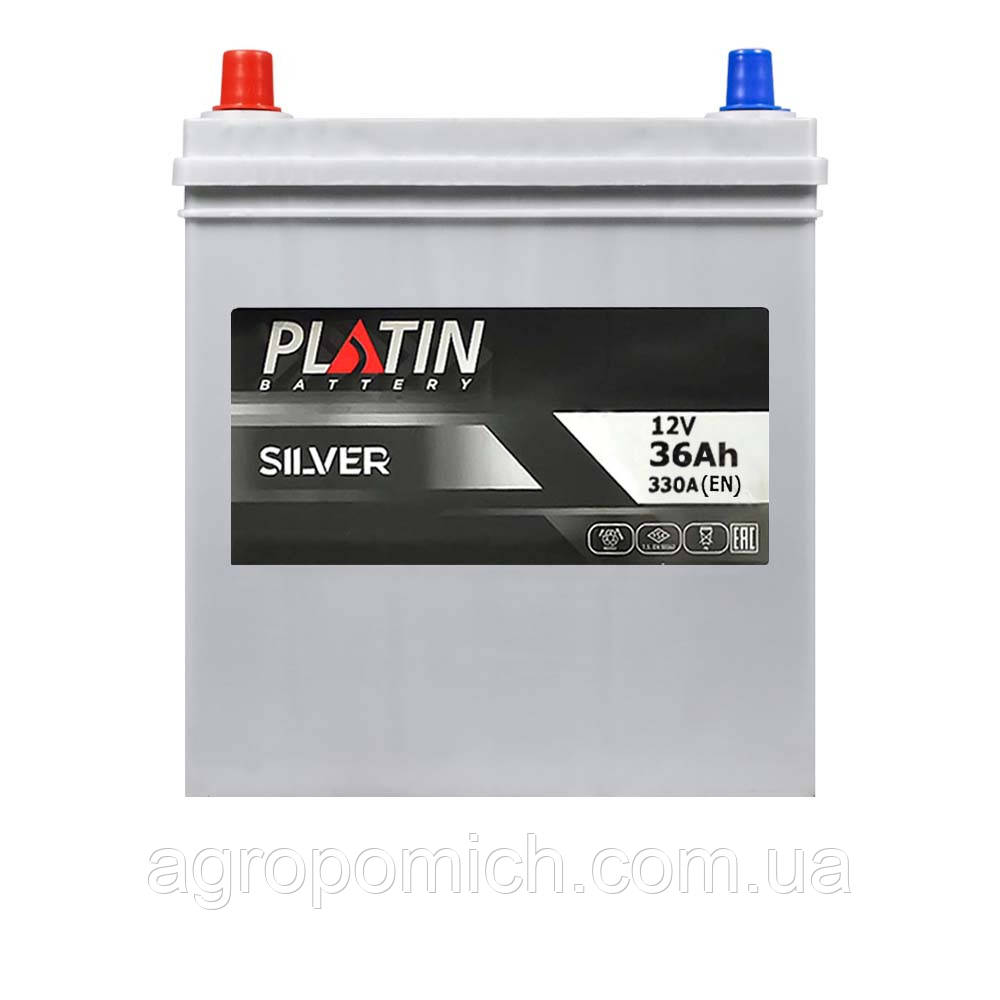 Автомобільний акумулятор PLATIN Silver Asia 36Ah 330A L+ (лівий +) SMF NS40 т.к.