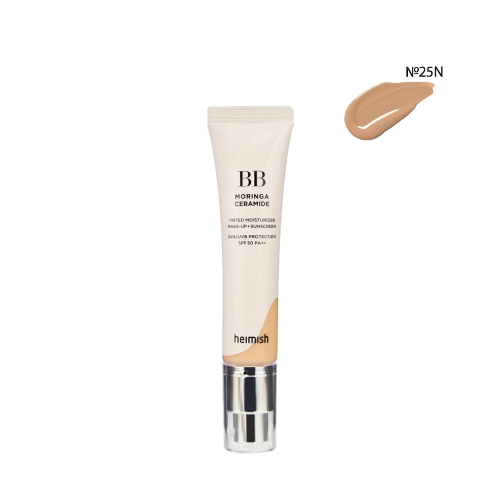 Зволожуючий BB Крем з керамідами Heimish Moringa Ceramide BB Cream SPF 30 PA++ (25N) Medium 30 g, фото 1