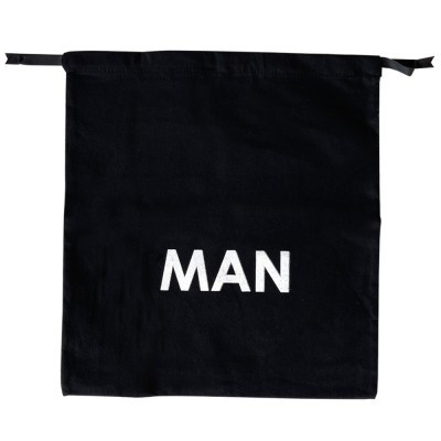 Мішечок бавовняний ORGANIZE для речей 30х35 см Man (чорний)