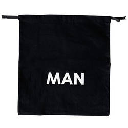 Мішечок бавовняний ORGANIZE для речей 30х35 см Man (чорний)