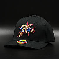 Оригинальная черная кепка Mitchell & Ness Snapback Philadelphia 76ers