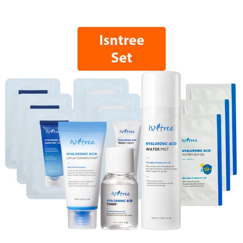 Набір засобів для сухої шкіри з гіалуроновою кислотою від бренду Isntree