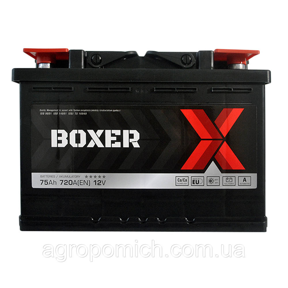 Автомобільний акумулятор BOXER (575 80) (L3) 75 Ah 720A R+ (правий +)