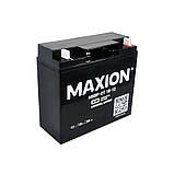 Промисловий акумулятор AGM MAXION MXBP-OT 18-12 (12V, 18Ah, -/+), фото 3