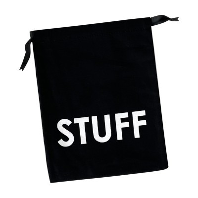 Мішечок бавовняний ORGANIZE 23х18 см Stuff (чорний)