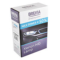 Ксеноновая лампа Brevia H1 +50%, 6000K, 85V, 35W P14.5s KET, 2шт