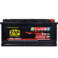 Автомобильный аккумулятор ZAP AGM (L6) 105Ah 950A (605 02) R+ (правый +)