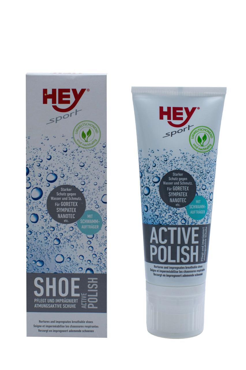 Водовідштовхувальне просочення для взуття HeySport Activ-Polish 75ml Чорний