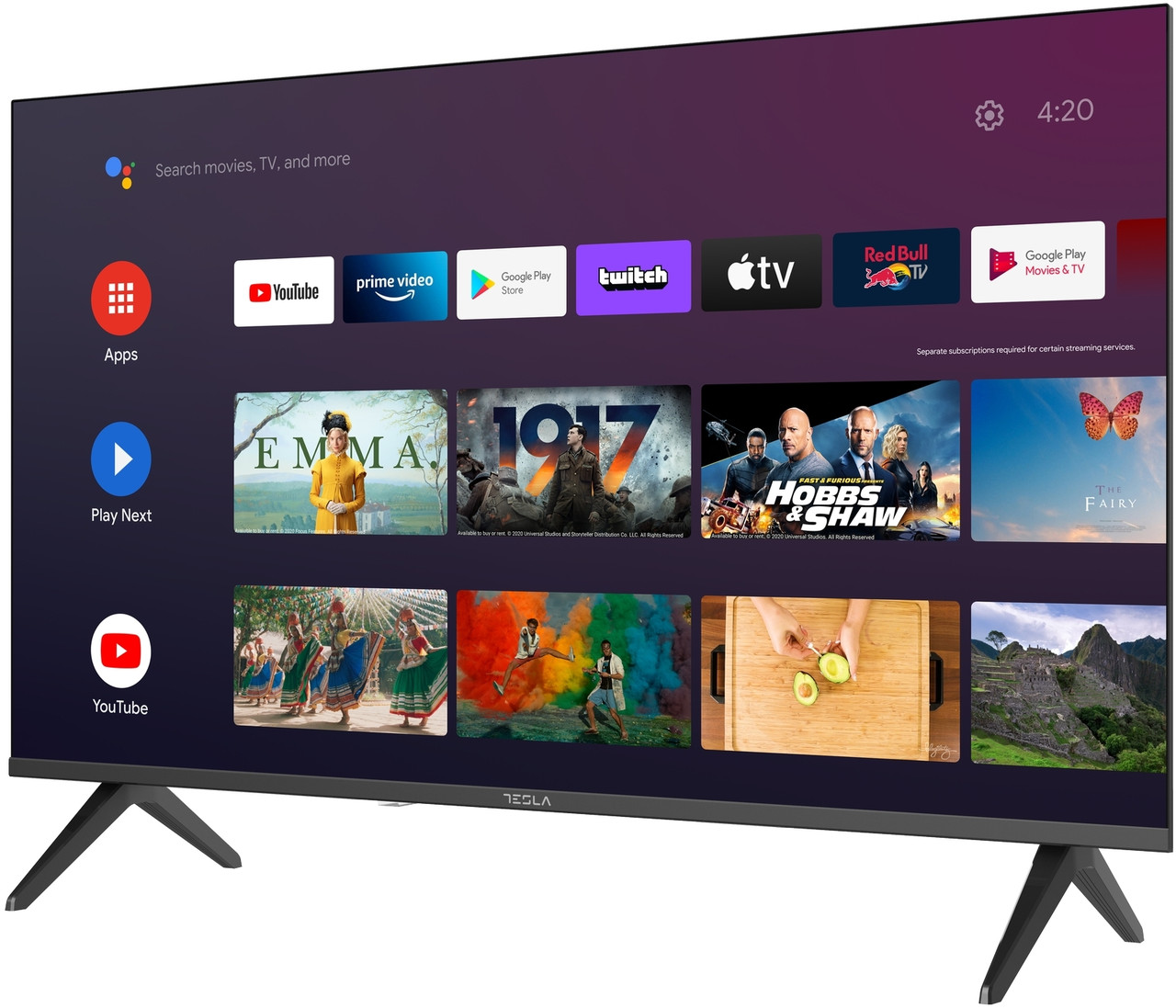 Телевізор Tesla 40E635BFS 40" Smart TV, з голосовим управлінням