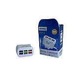 Адаптер живлення TRAVEL CHARGER мережевий 3.1А швидка зарядка на 6 usb з підсвічуванням, фото 5