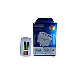 Адаптер живлення TRAVEL CHARGER мережевий 3.1А швидка зарядка на 6 usb з підсвічуванням, фото 6