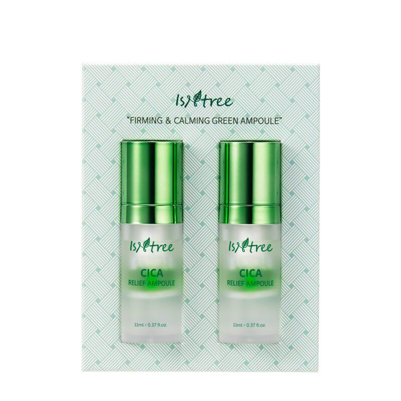 Сироватка заспокійлива з екстрактом центелли Isntree Cica Relief Ampoule 11mlx2ea