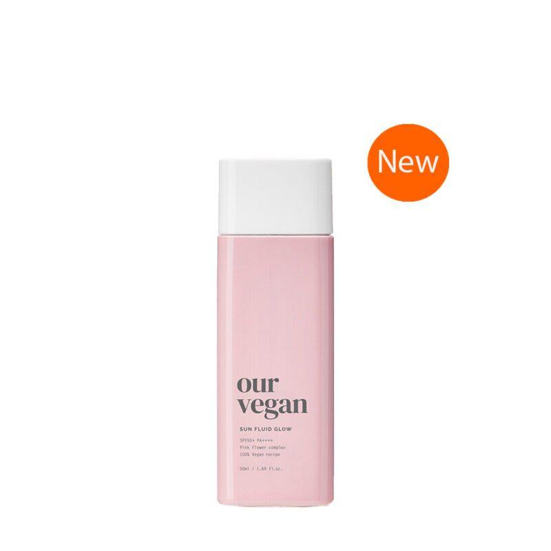 Флюїд сонцезахисний веганський тонувальний (New) Manyo Our Vegan Sun Fluid Glow 50 ml, фото 1