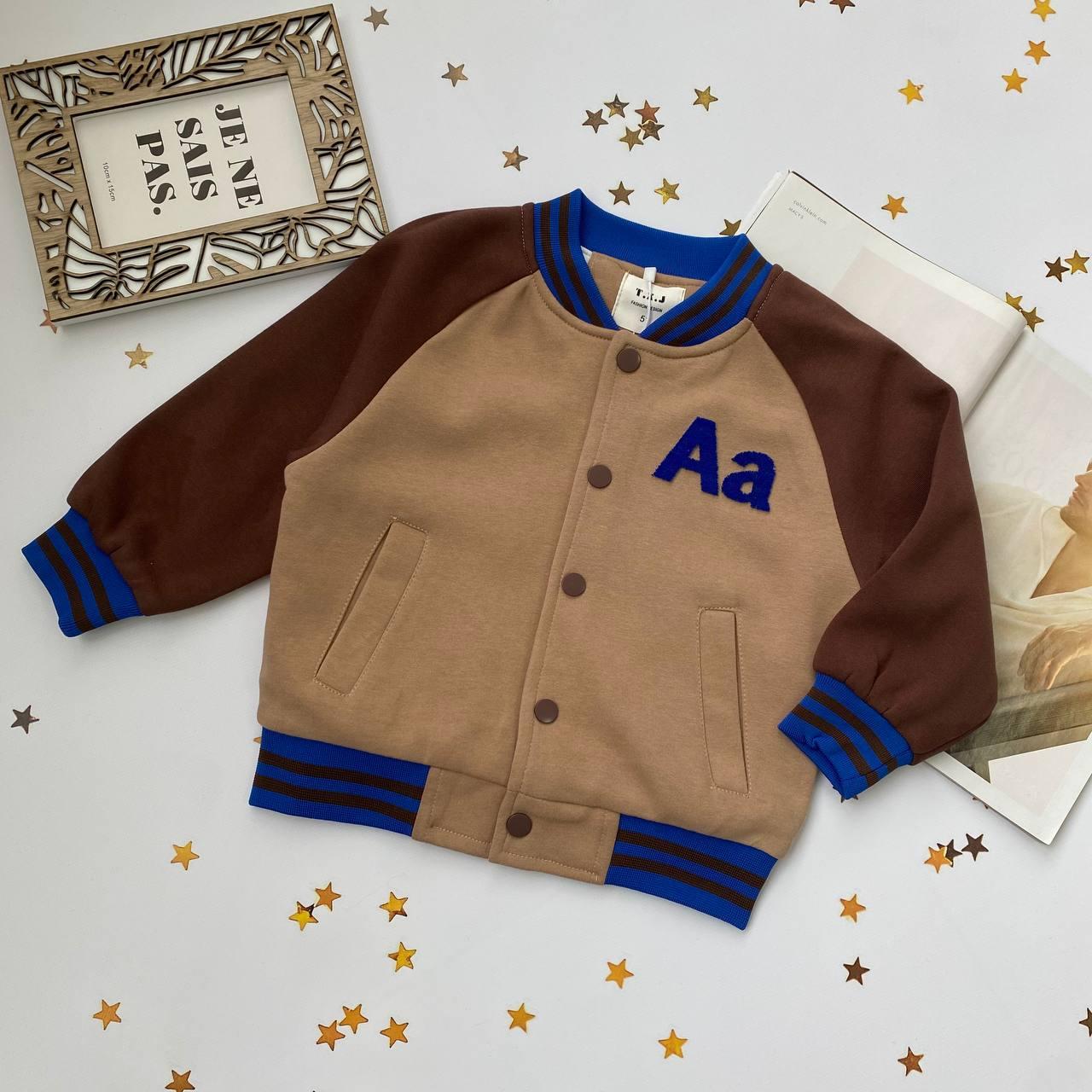 Куртка бомбер для хлопчика "Аа" Коричневий 22853 31, Fashion kids, Коричневый, Мальчик, Весна Осень, 3 года