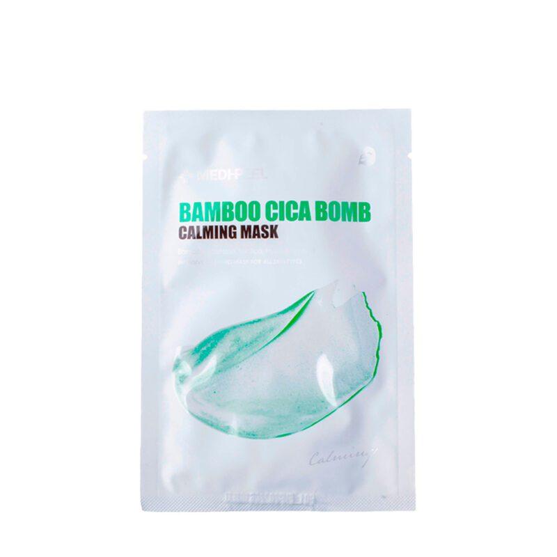 Маска тканинна заспокійлива з центеллою Medi-Peel Bamboo Cica Bomb Calming Mask 1 ea, фото 1
