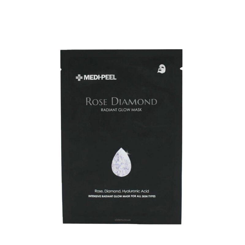 Маска тканинна освітлювальна Medi-Peel Rose Diamond Radiant Glow Mask 1 ea, фото 1