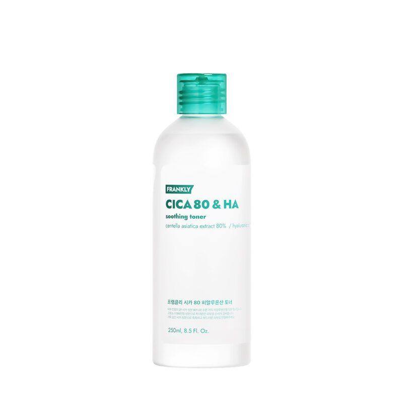 Тонер заспокійливий з комплексом центелли Frankly Cica 80 & HA Soothing Toner 260 ml